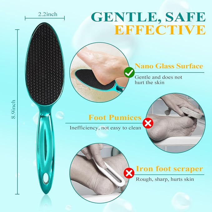 Glass Foot File, Foot Scrubber for Hard Skin Remover - Image 3