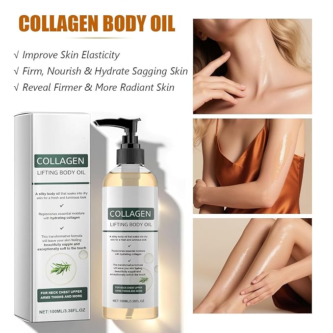 2 Pcs Collagen Lifting Body Oil, Advanced Hydrating Collagen Oil - Image 4