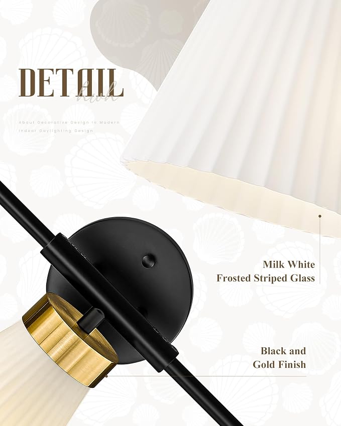 Bathroom Vanity Light, HWH 3-Light Wall Light Fixture - Image 5
