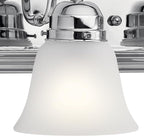 Kichler 24" 3-Light Vanity Bath Light in Chrome, Modern Bathroom Light - Image 7