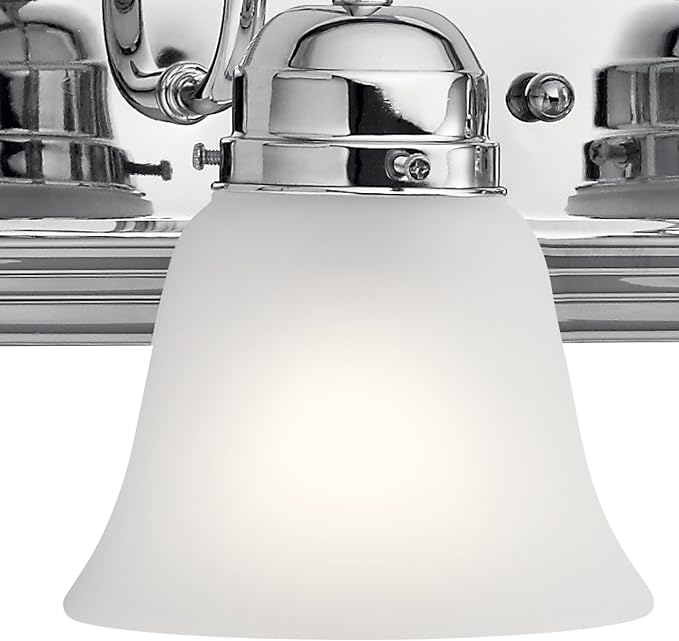 Kichler 24" 3-Light Vanity Bath Light in Chrome, Modern Bathroom Light - Image 7