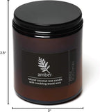 Hemlock Park Amber Apothecary Hand-Poured Scented Candle | Crackling Wood Wick - Image 6