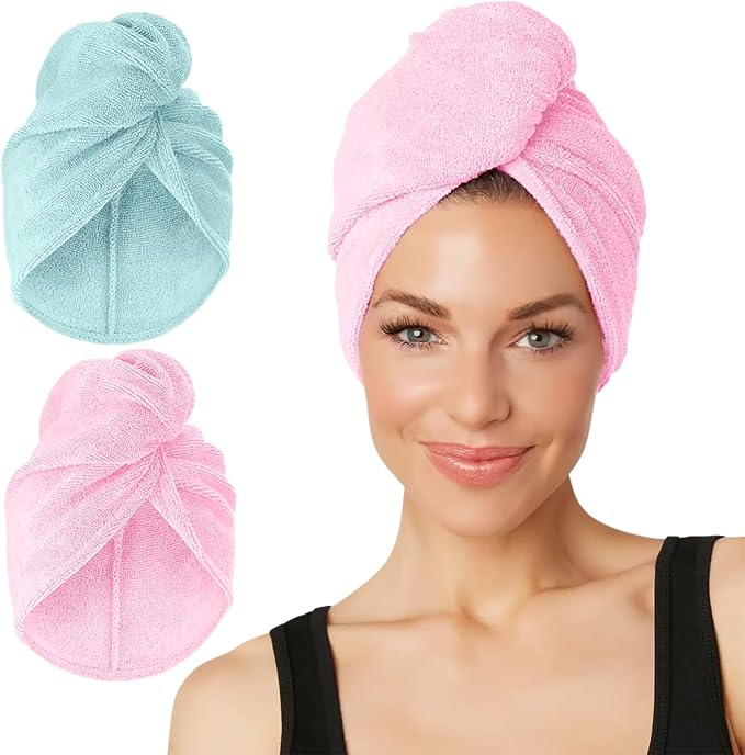 Turbie Twist 2-Pack Extra Long Microfiber Hair Towel by TurbieTwist
