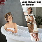 ELEBOX Extra Large Shower Cap for Braids/Curly Hair/Dreadlock | Reusable - Image 2