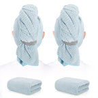 BEoffer 2 Pack Microfiber Hair Towel by BEofferDirect