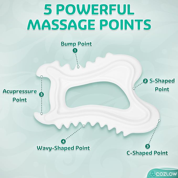 COZLOW Ceramic Gua Sha Massage Tool - Image 4