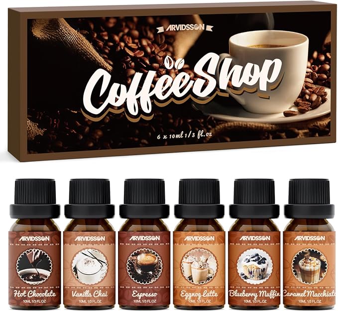 ARVIDSSON Coffee Fragrance Oils Set, Premium Essential Oils by ARVIDSSON