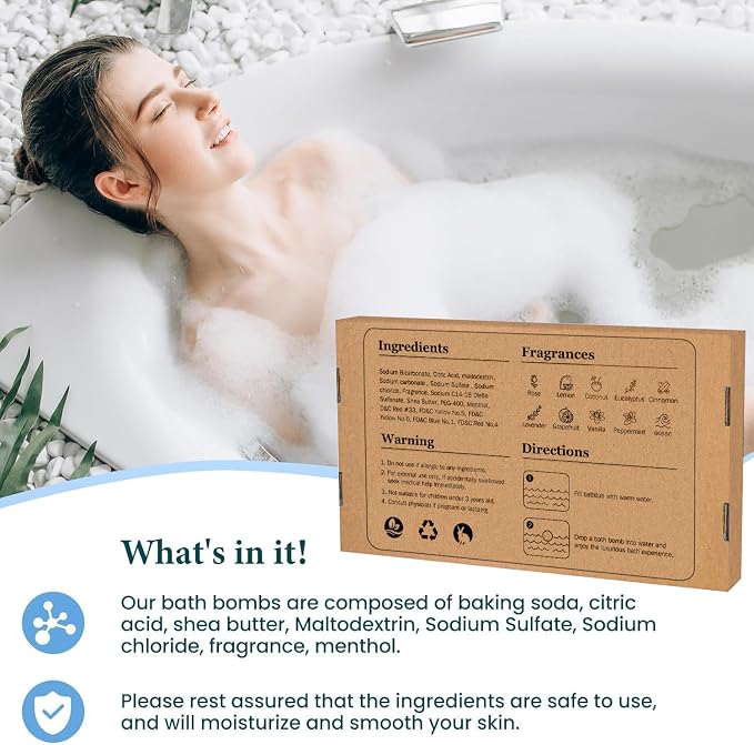 TranquilBliss Bath Bombs Set 50 PCS - Image 5