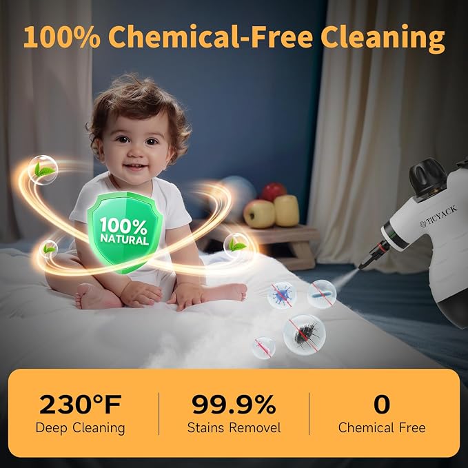 TICYACK Handheld Steam Cleaner, Steam Cleaner - Image 6
