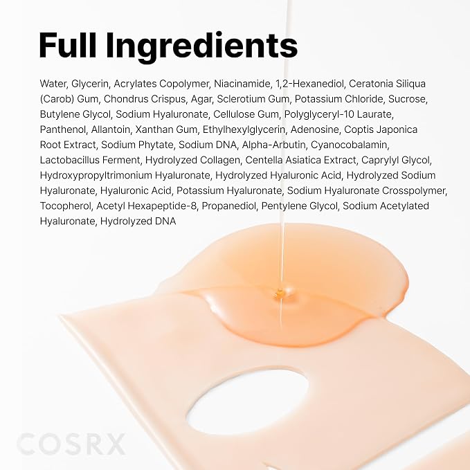 COSRX 5 PDRN Hyaluronic Acid Vital Hydrating Hydrogel Mask, Overnight Hydrogel - Image 9