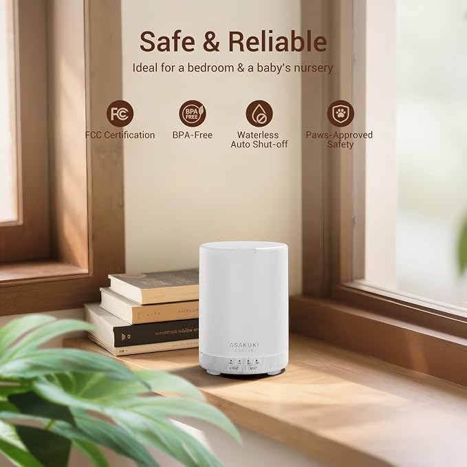 ASAKUKI Essential Oil Diffuser for Home, 300 ml Humidifier - Image 5