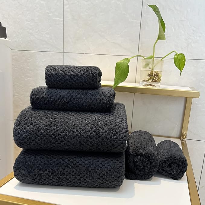 YTYC 29x59 Inch Bath Towels Set of 6 Large, Super Soft Absorbent Lint Free - Image 6