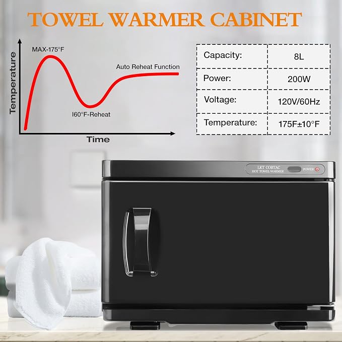 Hot Towel Warmer, Medium Towel Warmer Cabinet, Spa Hot Towel Caddy - Image 2