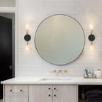 Globe Electric 52085 10" 2-Light Reversible Vanity Wall Light, Matte Black - Image 2