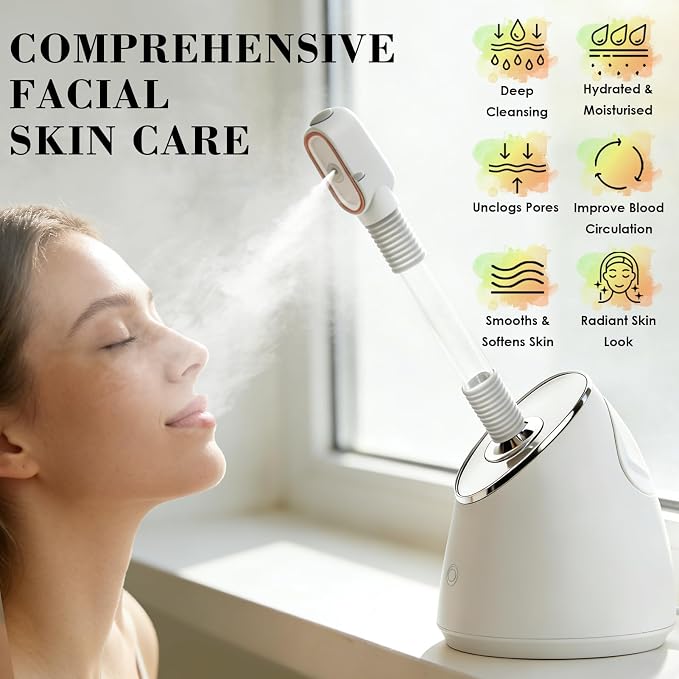 Pjordo Facial Steamer Spa Kit, Nano Ionic Face Steamer - Image 4