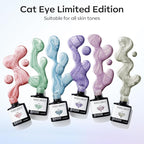 modelones Cat Eye Gel Nail Polish 6 Colors Red Green Silver Purple Blue Glitter - Image 4