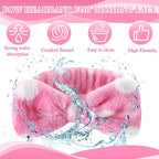 50 Pcs Pink Spa Headband Bulk Spa Sleepover Party Supplies - Image 5