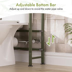 AmazerBath Bamboo Over The Toilet Storage Shelf, 3-Tier Over Toilet Bathroom - Image 7