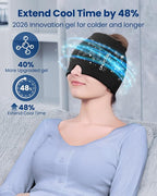 ONLYCARE Migraine Relief Cap, Soothing Migraine Mask, Upgraded Odorless Gel Ice - Image 3