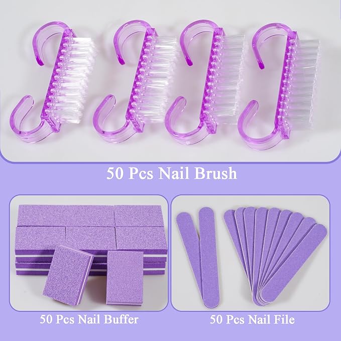Disposable Manicure Kit Professional, 50 Set Press On Nail Tool Kit - Image 4