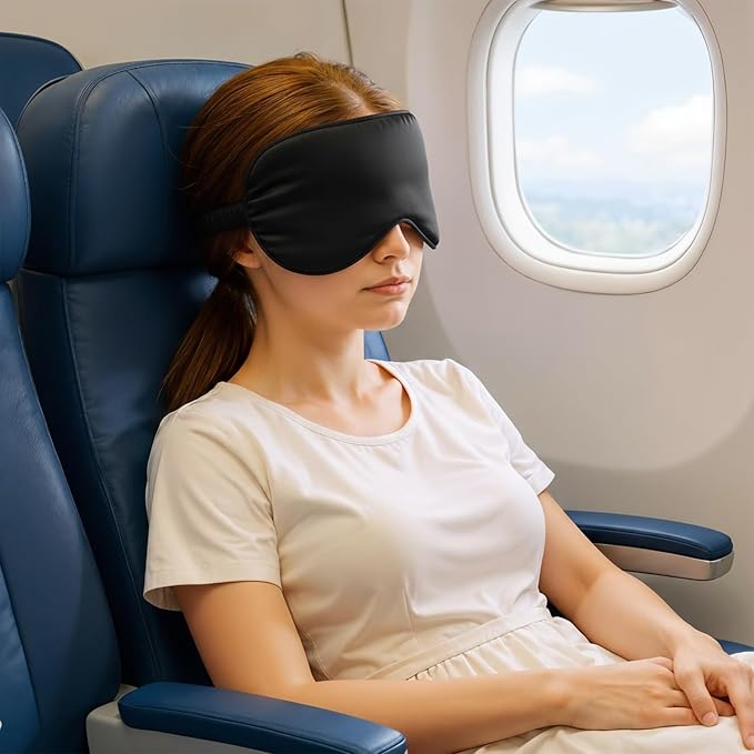 Silk Sleep Eye Mask 4 Pack Mulberry Silk Sleep Mask Eye Cover Blindfold - Image 5