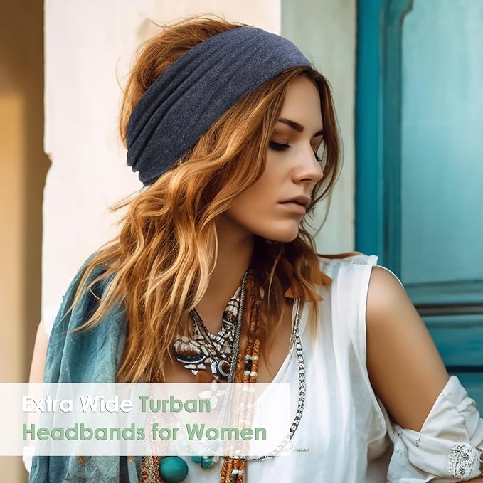 Extra Wide Headbands for Women, Boho Headbands for Women's hair bands for - Image 7