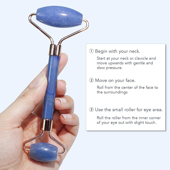 BAIMEI IcyMe Jade Face Roller & Gua Sha, Facial Beauty Roller Skin Care Tools - Image 8
