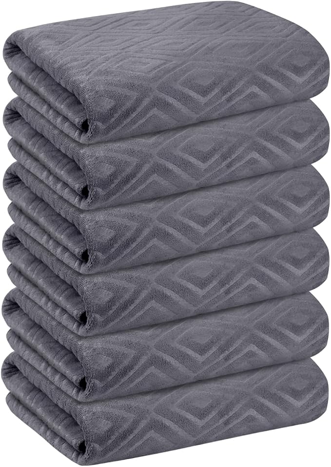 JML Bath Towel, Microfiber Bath Towels Set 6 Pack - Image 2