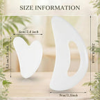 BBTO 2 Pcs Body Gua Sha Tool Large Resin Scraping Tools - Image 2