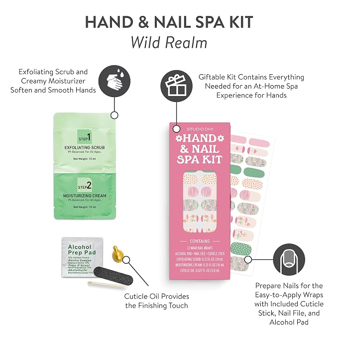 Studio Oh! Hand & Nail Spa Kit, Mini Nail Kit - Image 2