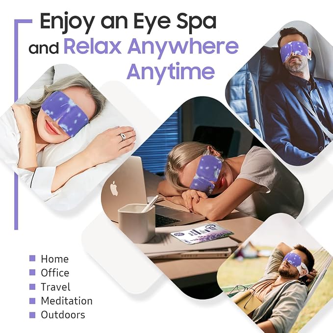 BeHoomi 30Packs Steam Eye Mask, Heated Eye Mask Warm Compress - Image 6