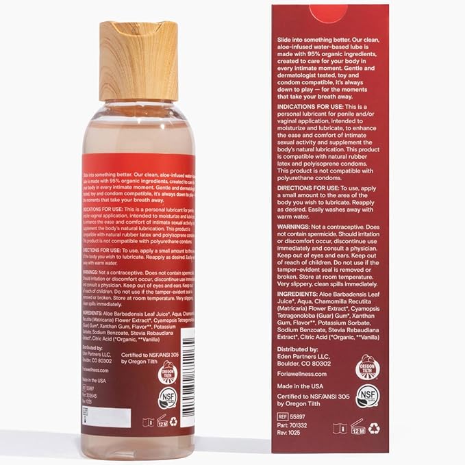 FORIA Juicy Pure Lube Water-Based Hydrating Aloe Lube - Image 2