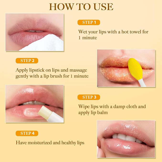 3PCS Turmeric Lemon Lip scrub and Turmeric Lip Balm - Image 6