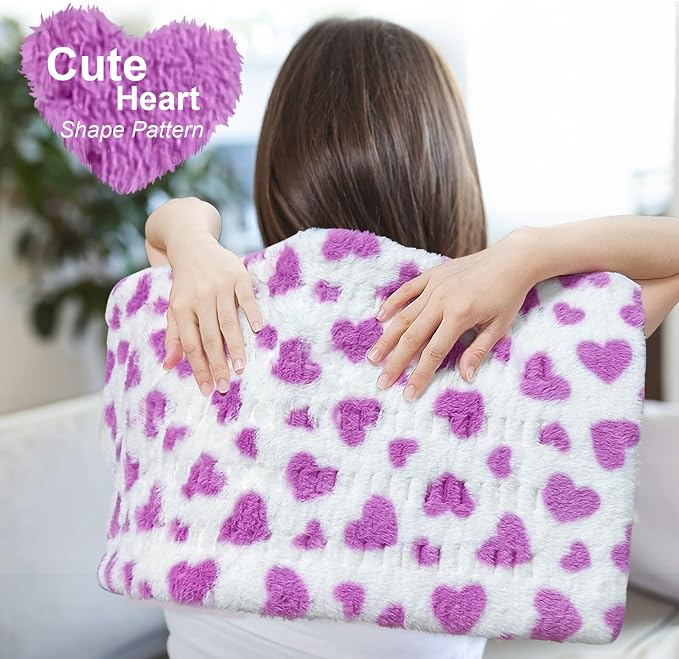 ZXU Heating Pad for Back Pain Relief, Ultra Soft Sherpa Heating Pad for Cramps - Image 6