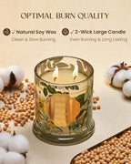 M&SENSE Sage Citrus Soy Candles, Natural Organic 2 Wick 12.7oz 75H Long Lasting - Image 4