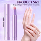 3Pcs Cuticle Oil Pusher Pen Set, 2-in-1 Ceramic Cuticle Pushers Pusher & Oil Pen - Image 7