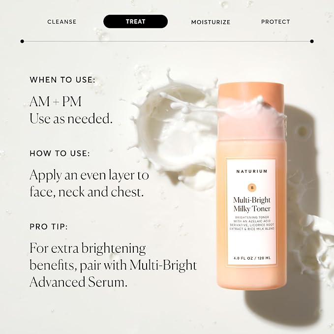 Naturium Multi-Bright Milky Toner, Exfoliating Skincare - Image 5