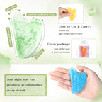 Sherr 24 Sets Gua Sha Facial Tools Bulk Resin Heart Shaped Guasha Boards - Image 3