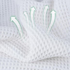 MICROFI New Microfiber Waffle Bath Towels, 2 Pieces, Fast Drying, Lint Free 430 - Image 2
