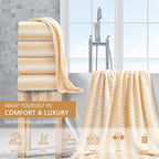 4 Piece Extra Large Bath Towel Set Oversized Bath Sheet 35"x70" Bathroom Towel - Image 2