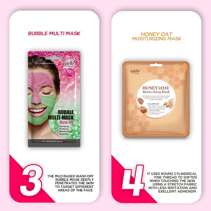 Epielle Best of K-Beauty Kit, 6 Home Spa Essentials, At-Home Spa Kit - Image 6