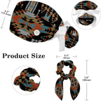 Ethnic Aztec Pattern Adjustable Scrub Cap Hat - Image 2