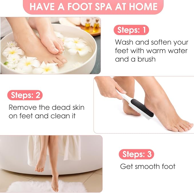 Pedicure Brush, File Callus Remover Dead Skin Nano Glass Remover - Image 6