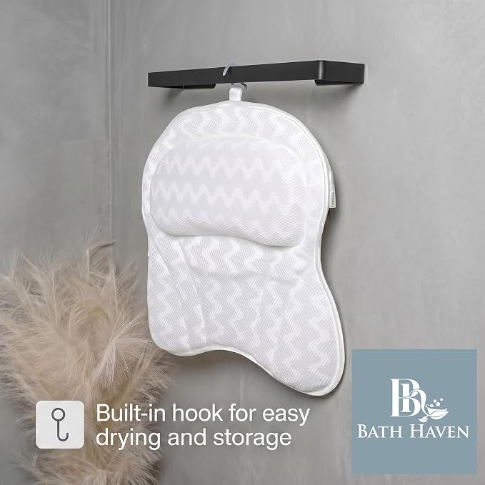 Bath Pillow Bathtub Pillow Back Neck Support Pillow, Spa Cushion - Image 6