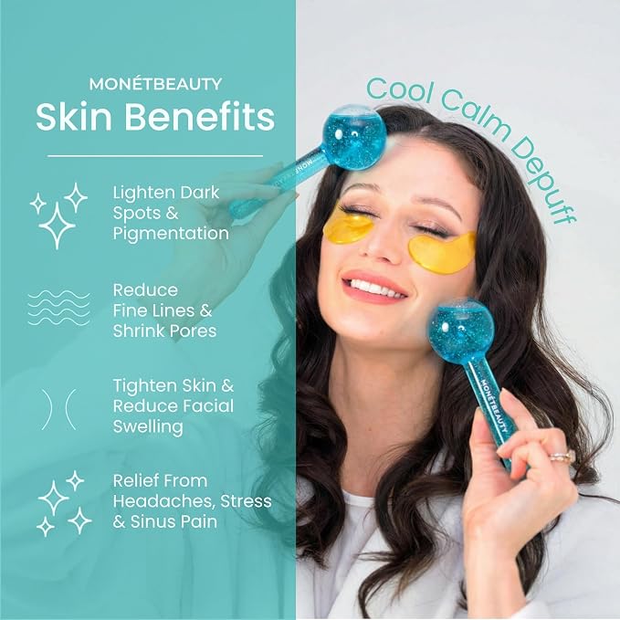 MonétBeauty Ice Globes for Face, Freezer Safe and Highly Effective Facial - Image 2