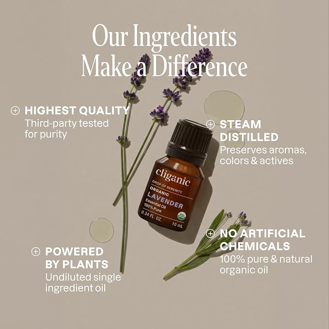Cliganic Organic Lavender Essential Oil - Image 3