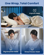 ONLYCARE Migraine Relief Cap, Soothing Migraine Mask, Upgraded Odorless Gel Ice - Image 8