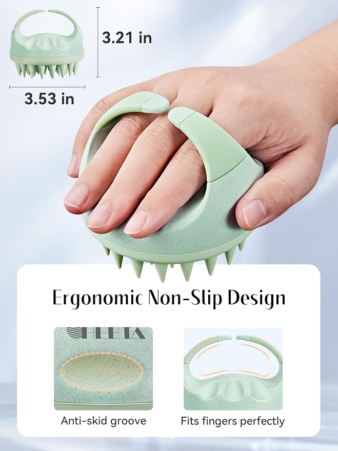 HEETA Scalp Massager with Soft Silicone Bristles - Image 2