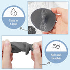 Manmihealth Silicone Back Scrubber & Shower Face Brush Set, Gentle-Cleaning & - Image 5