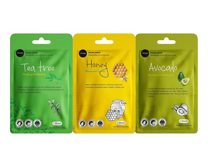 Celavi Essence Facial Face Mask Paper Sheet Korea Skin Care Moisturizing 9 Pack - Image 8